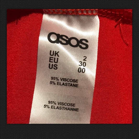 ASOS Sexy Red Bodycon Stretchy Sleeveless Mini - Picture 7 of 8